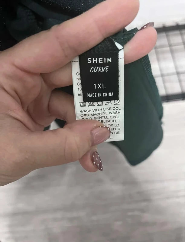Zöld Shein Curve estélyi ruha – XL