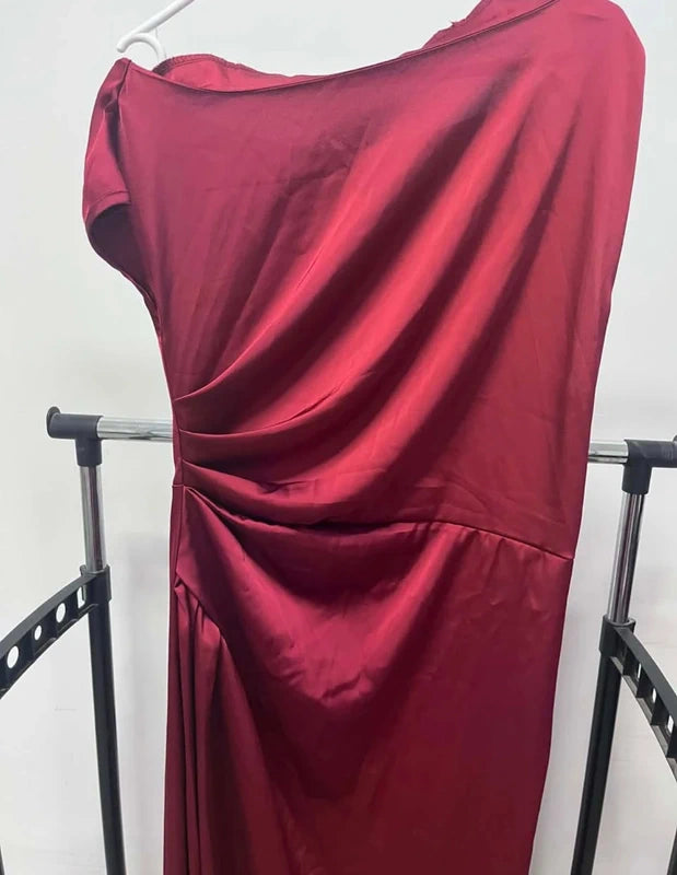 Shein bordó estélyi ruha – L