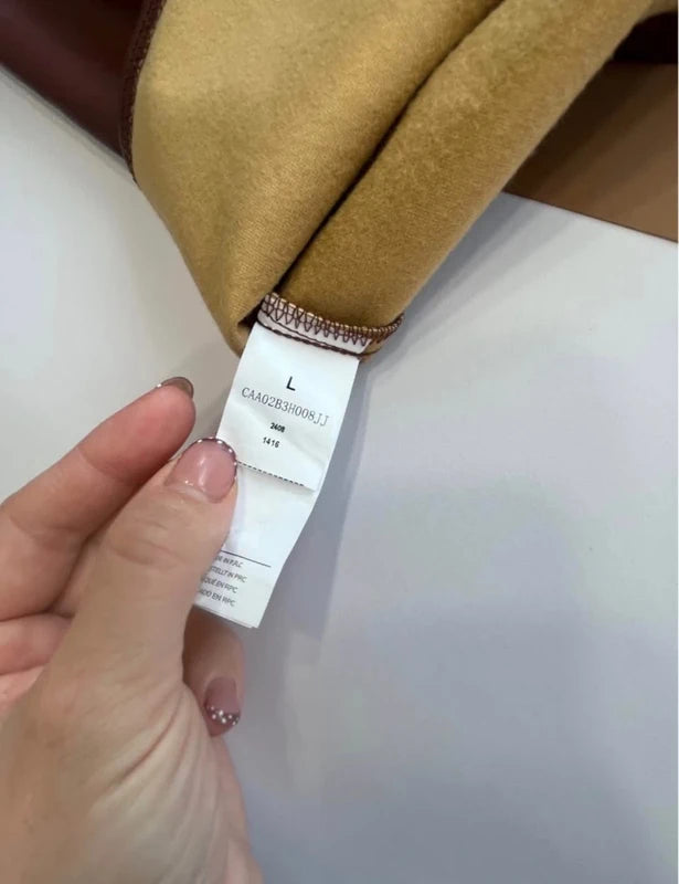Shein barna műbőr A-vonalú szoknya – L méret