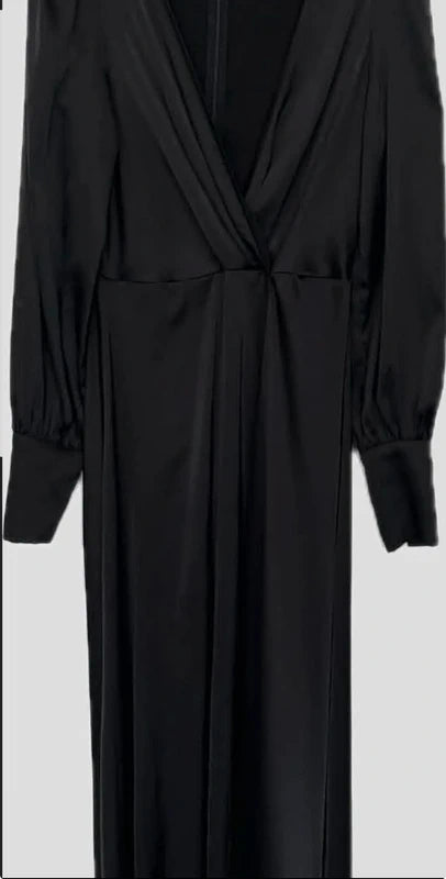 Shein fekete hosszú ruha – M