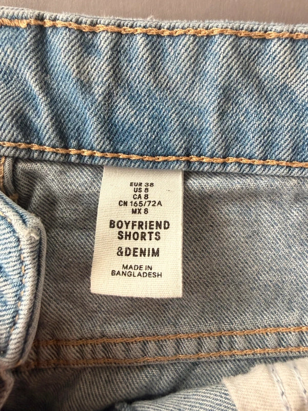 H&M világoskék boyfriend farmer short – EUR 38 / M