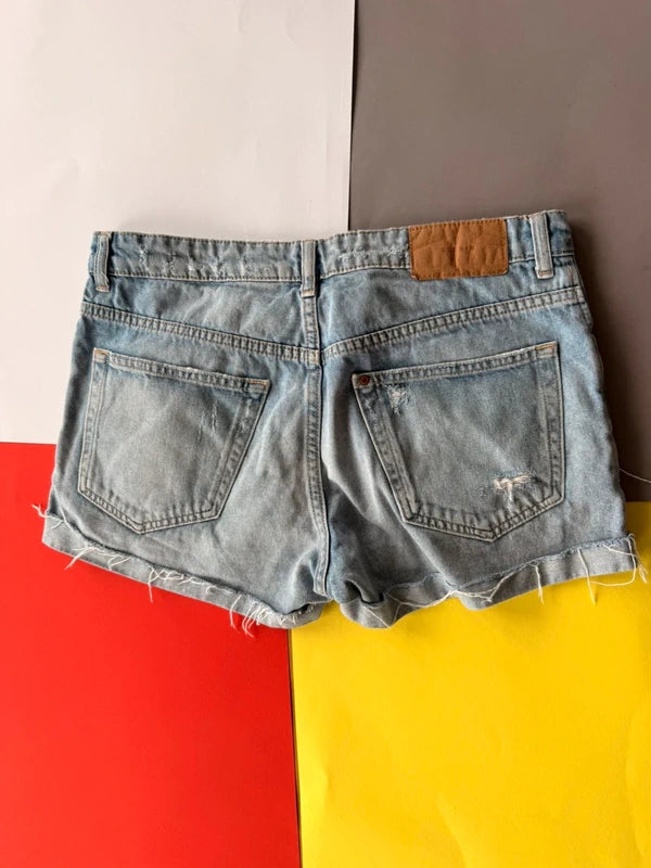H&M világoskék boyfriend farmer short – EUR 38 / M