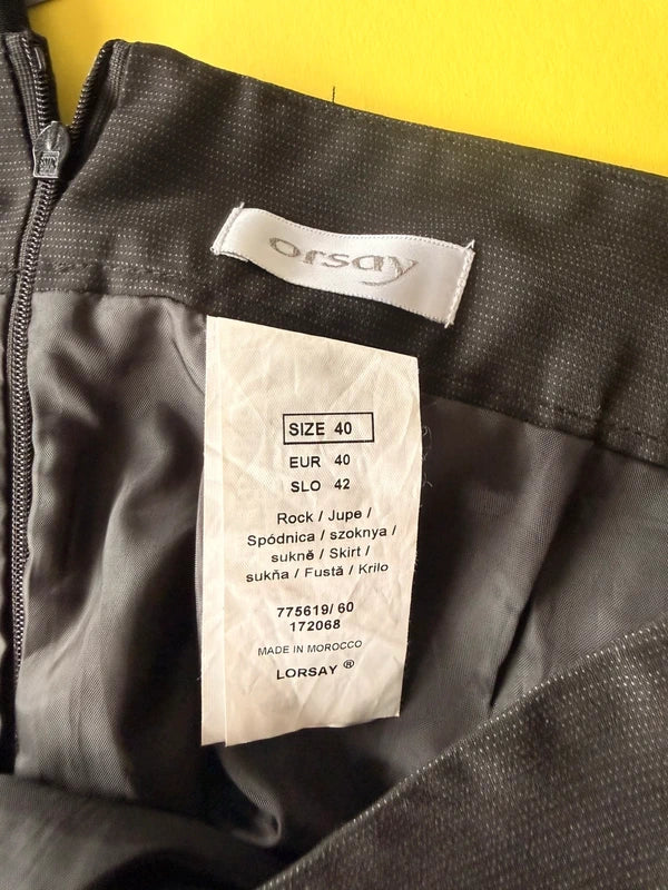 ORSAY fekete csipkés szoknya – 40