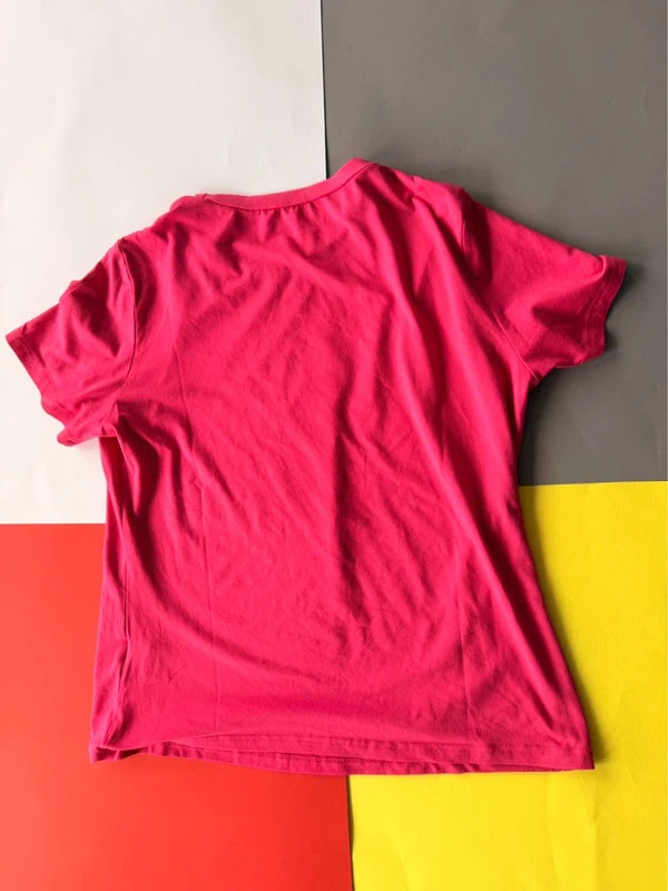 Shein pink pillangós póló L