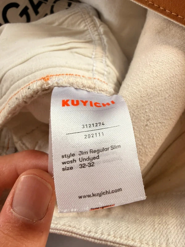 Kuyichi törtfehér regular slim farmer – 32/32