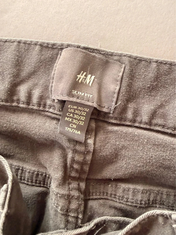 H&M szürke slim fit farmer – W30/L32