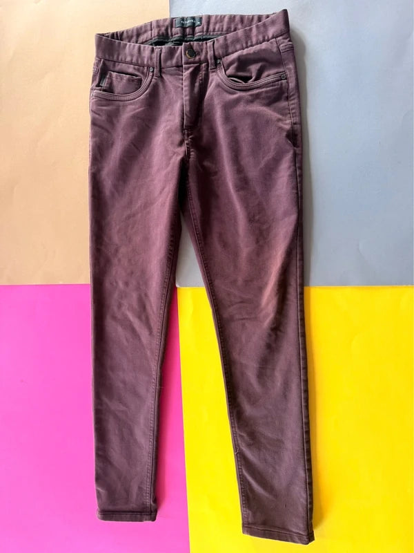 Reserved bordó slim fit nadrág – 30