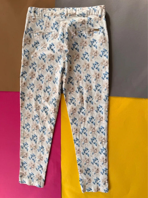 Chic&Jeune krém / kék mintás női farmer – 38