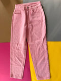 SHEIN pasztell rózsaszín mom fit farmer – Petite XXS