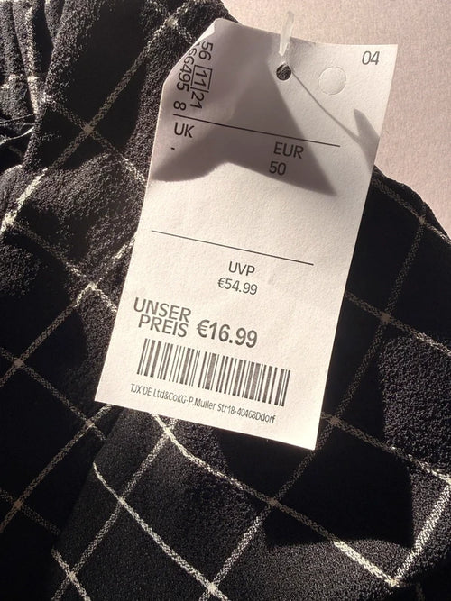 Evans kockás elegáns női nadrág 50