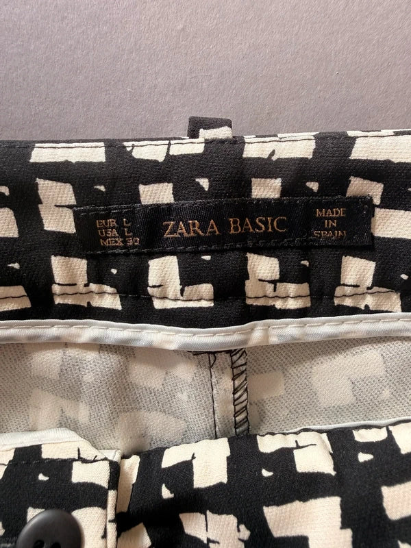 Zara Basic mintás elegáns női nadrág – L