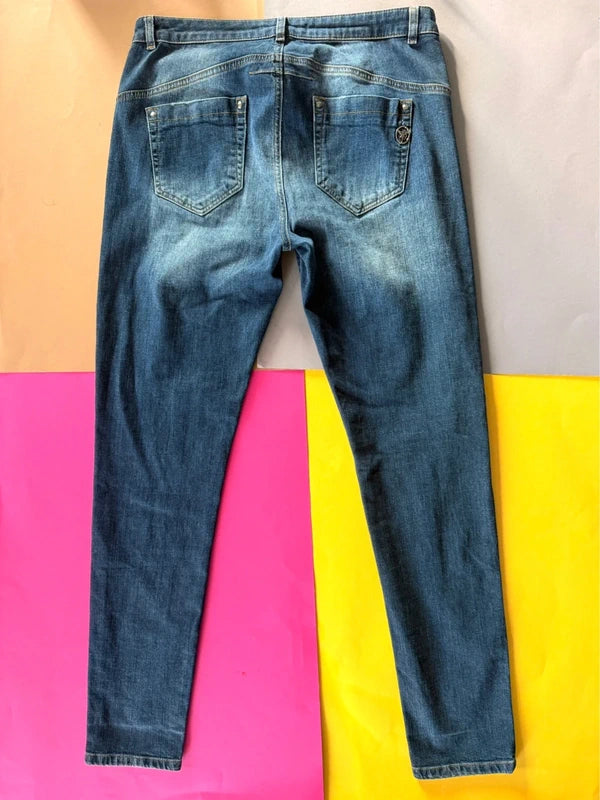 Monari szakadt skinny farmer XL