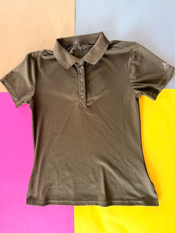 VAUDE női technikai galléros póló barna XS