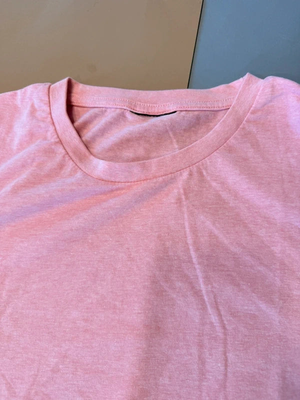 Férfi oversize rózsaszín póló – XXL