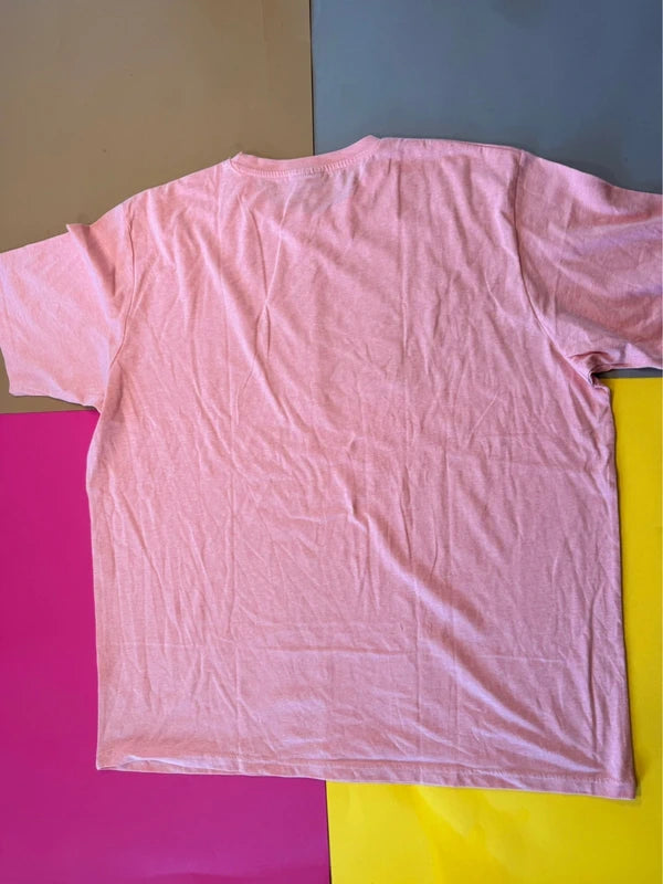 Férfi oversize rózsaszín póló – XXL