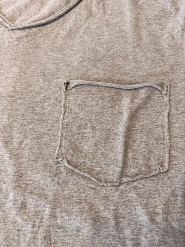 Shein szürke férfi basic póló zsebbel – XXL