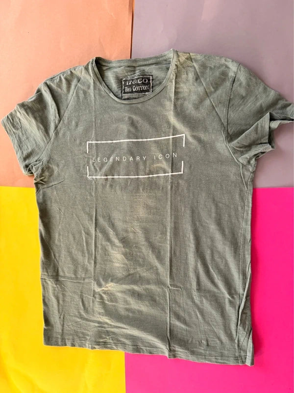 17&CO férfi póló khaki zöld XL