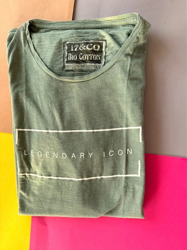 17&CO férfi póló khaki zöld XL