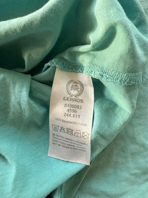 LERROS férfi póló mentazöld XL