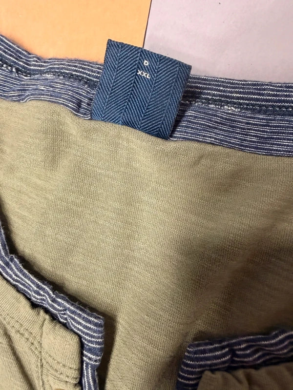 17&CO férfi henley póló – olívazöld XXL