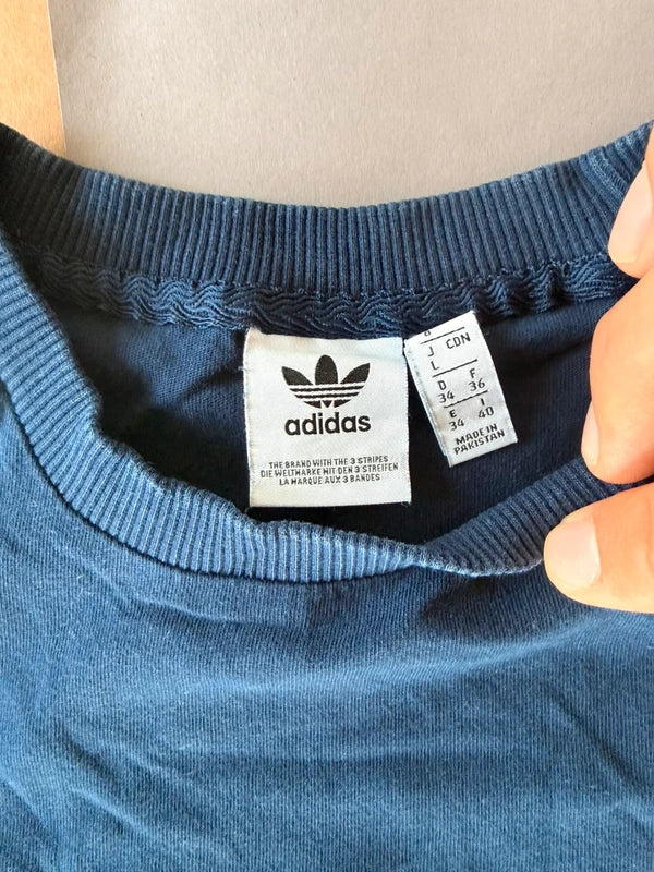 Adidas Originals póló – sötétkék / fehér XS-S