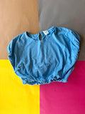 Zara Girls világoskék rövidített felső – 13-14 év / 164
