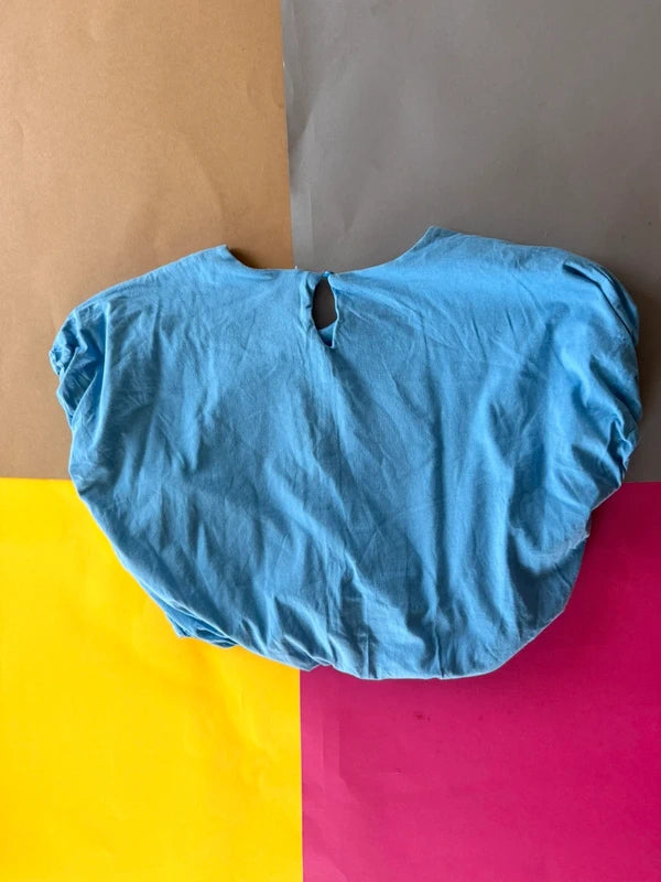 Zara Girls világoskék rövidített felső – 13-14 év / 164