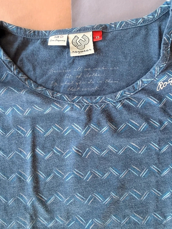 Ragwear női felső – kék geometrikus mintás XS
