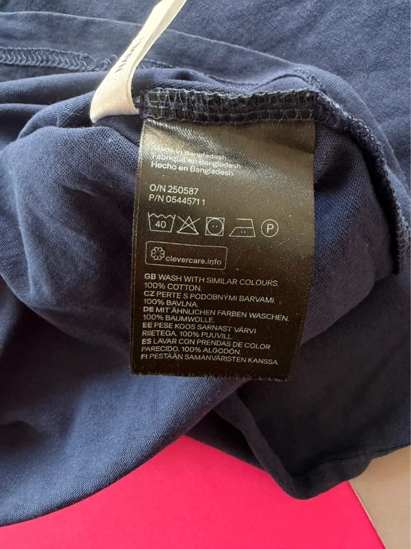 H&M Basic női póló – sötétkék S